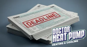 Doctor-Heat-Pump-Which-Heat-Pumps-Qualify-for-tax-credits-stack-of-tax-forms
