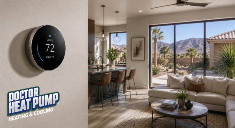 Doctor-Heat-Pump-thermostat-las-vegas-living-room