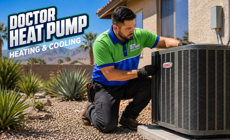 Heat-Pump-Compressor-inspection-by-doctor-heat-pump-technician-in-las-vegas